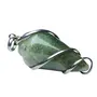 Stone Energized Green Aventurine Spiral Wrapped Energy Pendant For Man, Woman, Boys & Girls- Color- Green (Pack of 1 Pc.), 3 image