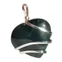 Stone Bloodstone (Heliotrope) Heart Wrapped Pendant For Man, Woman, Boys & Girls- Color- Green/Red (Pack of 1 Pc.), 5 image