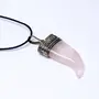 Stone Rose Quartz Healing Nail Pendant For Man, Woman, Boys & Girls- Color- Pink (Pack of 1 Pc.), 2 image