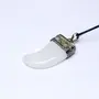 Stone White Moonstone Nail Pendant For Man, Woman, Boys & Girls- Color- White (Pack of 1 Pc.), 3 image