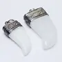 Stone White Moonstone Nail Pendant For Man, Woman, Boys & Girls- Color- White (Pack of 1 Pc.), 4 image