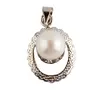 Stone Energized Pearl Pendant For Man, Woman, Boys & Girls- Color- White (Pack of 1 Pc.), 2 image