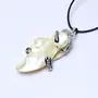 Stone Shell pearl Pendant for Emotinal Balancing For Man, Woman, Boys & Girls- Color- White (Pack of 1 Pc.), 2 image