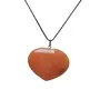 Stone Carnelian Heart Puff Pendant For Intimacy For Man, Woman, Boys & Girls- Color- Orange (Pack of 1 Pc.), 2 image