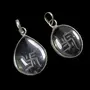 Stone Swastik Pendant In Natural Clear Quartz Art-1 For Man, Woman, Boys & Girls- Color- Clear (Pack of 1 Pc.), 3 image