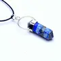 Stone Lapis Lazuli Double Point Pendant For Man, Woman, Boys & Girls- Color- Blue (Pack of 1 Pc.), 2 image