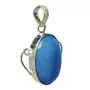 Stone Blue Onyx Pendant For Man, Woman, Boys & Girls- Color- Blue (Pack of 1 Pc.), 2 image