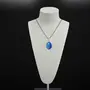 Stone Blue Onyx Pendant For Man, Woman, Boys & Girls- Color- Blue (Pack of 1 Pc.), 3 image