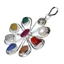 Stone Navgrah Gemstone Floral Pendant For Man, Woman, Boys & Girls- Color- Multicolor (Pack of 1 Pc.), 3 image
