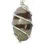 Stone Narmedeshwar Lingam Wrapped Pendant For Man, Woman, Boys & Girls- Color- Brown (Pack of 1 Pc.), 2 image