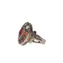 Stone Navaratna Ring For Men Silver Plated, Color- Multicolor, For Men & Boys (Pack of 1 Pc.), 2 image