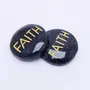 Confidence Enhancer Energized Black Agate Stone Faith Cabochon, 5 image