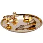 Divine Brass Puja Thali(Pack of 5), 2 image