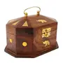 Handmade Wooden Jewellery Box for Women Jewel Organizer Elephant Decor 6 Inches