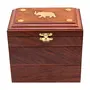 Handmade Wooden Jewellery Box Small | Jewel Organizer for Women's | Handicrafts Gift Items Small Size