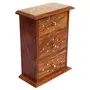 Handmade Small Elegant Gift Wooden Jewellery Box for Women Jewel Organizer with Small Drawer