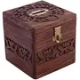 Wooden Square Piggy Bank for Money and Coins for Kids - Multi Color