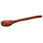 Natural Sheesham Wood Spoon Set of 7 | Non Stick Safe Cocking 2 Frying 1 Serving 1 Spatula 1 Chapati Spoon 1 Desert 1 Rice | Size- Large, 5 image