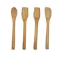 Kitchenware Bamboo Multipurpose Serving and Cooking Spoon Set Wooden Kitchen Utensil Set(Each 27 cm Long) -4 Pieces Set, 2 image