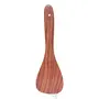 Natural Sheesham Wood Spoon Set of 7 | Non Stick Safe Cocking 2 Frying 1 Serving 1 Spatula 1 Chapati Spoon 1 Desert 1 Rice | Size- Large, 4 image