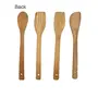 Kitchenware Bamboo Multipurpose Serving and Cooking Spoon Set Wooden Kitchen Utensil Set(Each 27 cm Long) -4 Pieces Set, 3 image
