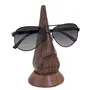 Crafts A to Z Handmade Wooden Nose Shaped Spectacle Specs Eyeglass Sunglasses Evewear Holder Stand Spectacle Holder - Wooden Nose-shaped Eyeglass Holder Spectacle Display Stand - Desktop Accessory Makes a Unique and Elegant Christmas or Birthday Gift Hand, 3 image