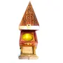 Wooden Pyramid Shape Dhoop Batti Stand/Incense Stick Holder with Drawer/aggarbatti Holder, 2 image