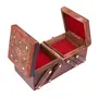 Handicrafts Wooden Jewellery Box for Women | Jewel Organizer Box Hand Carved Carvings (8 inches) Gift Items, 4 image