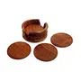 Wooden Drink Coasters Wood Table Coaster Set of 6 for Tea Cups Coffee Mugs Beer Cans Bar Tumblers and Water Glasses, 2 image
