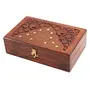 Wooden Jewellery Box for Women Jewel Organizer Hand Carved with Intricate Carvings Gift Items - 8 Inch Handmade, 2 image
