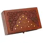 Wooden Jewellery Box for Women Jewel Organizer Hand Carved with Intricate Carvings Gift Items - 8 Inch Handmade, 3 image