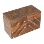 Handicrafts Wooden Jewellery Box for Women | Jewel Organizer Box Hand Carved Carvings (5 in 1) Gift Items, 3 image