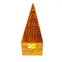 Wooden Pyramid Shape Dhoop Batti Stand/Incense Stick Holder with Drawer/aggarbatti Holder, 4 image