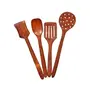Handmade Wooden Multipurpose Non-Stick Serving and Cooking Spoons Kitchen Tools Utensil Set of 5, 2 image