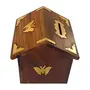 Handmade Wooden Money Bank Hut Style Kids Piggy Coin Box (4 Inch), 3 image
