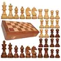 Crafts A to Z Collapsing Chess Board Set Wooden Game Handmade Classic Game of Brilliance Small Chess Pieces 12 Inches (Non - Magnetic), 2 image