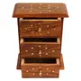 Handmade Small Elegant Gift Wooden Jewellery Box for Women Jewel Organizer with Small Drawer, 3 image