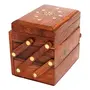 Handmade Wooden Jewellery Box | Jewel Organizer for Women's | Handicrafts Gift Items, 2 image