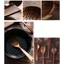 Wooden Cooking Utensils Kitchen Utensil Natural Teak Wood Kitchen Utensils Set - Nonstick Hard Wooden Spatula and Wooden Spoons, 5 image