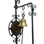 Wrought Iron and Brass Beautiful Antique Inspired Door Bell Wall Mounted Decorative for Home Decor, 2 image