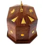 Handmade Wooden Jewellery Box for Women Jewel Organizer Elephant Decor 6 Inches, 2 image