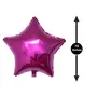 Mini Pink Star Foil Balloon for Flower Arrangement Gift Basket Centerpiece Bouquet Dessert Table Styling (Pack of 3) - 10 Inches