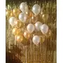 Pick Indiana Brthday Party Metallic Balloon Hd Combo of 2 Colors - Silver & Gold (Pack of 100)
