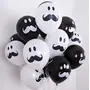 Mustache Balloons (Black and White) - Pack of 30