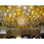Products HD Metallic Finish Balloons for Brthday / Anniversary Party Decoration ( Golden Silver ) Pack of 25