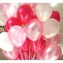 Products HD Metallic Finish Balloons for Brthday / Anniversary Party Decoration ( Red Pink White ) Pack of 100