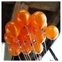 Products HD Metallic Finish Balloons for Brthday / Anniversary Party Decoration ( Orange ) Pack of 50