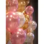 Themez Only Premium Metallic Balloons (Pink + White + Gold) Pack of 51
