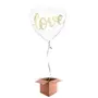 Love Balloon - Bachelorette Party Decorations 18" Bridal Shower Balloon Love Gold Anniversary Balloons White Gold Engagement Party Decor, 2 image