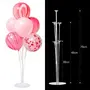 Balloon Stand Kit - Set of Clear Table Desktop Balloon Holder with 7 Balloon Sticks 7 Balloon Cups and 1 Balloon Base for Brthday | Wedding Party Holidays Anniversary Decorations, 2 image